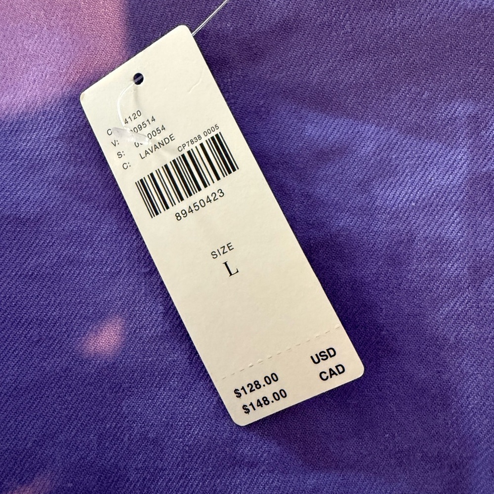 NWT! Anthropologie Lavender Ruched Side Slit Linen Midi Skirt - Picture 9 of 9